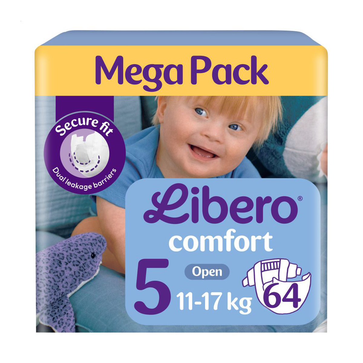 Підгузки Libero Comfort розмір 5 (11-17 кг), 64 шт