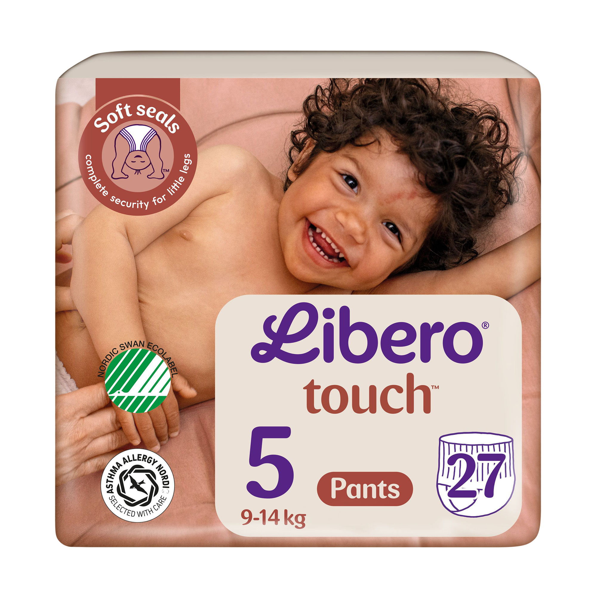 Підгузки-трусики Libero Touch Pants розмір 5 (9-14 кг), 27 шт