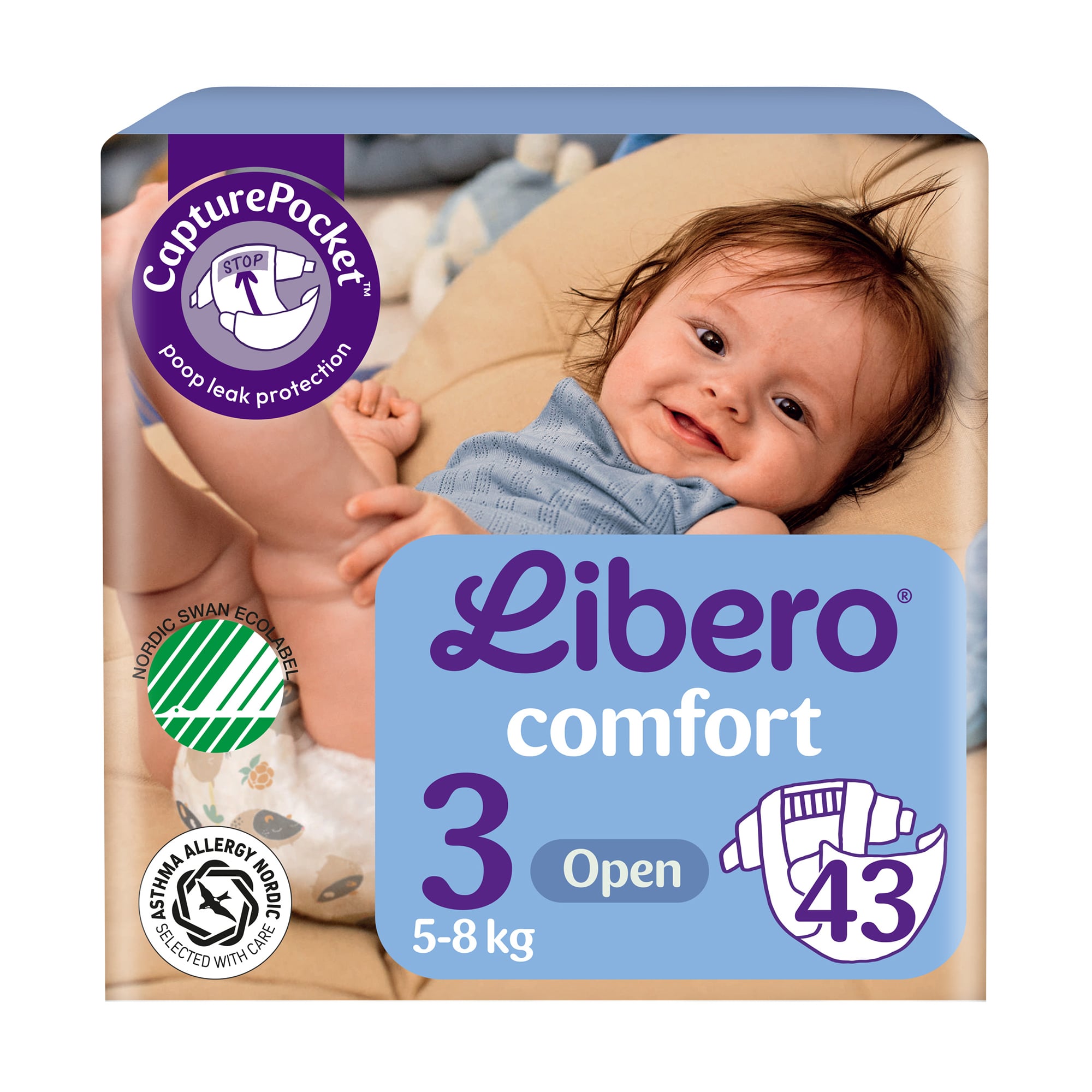 Уцінка! Підгузки Libero Comfort розмір 3 (5-8 кг), 43 шт
